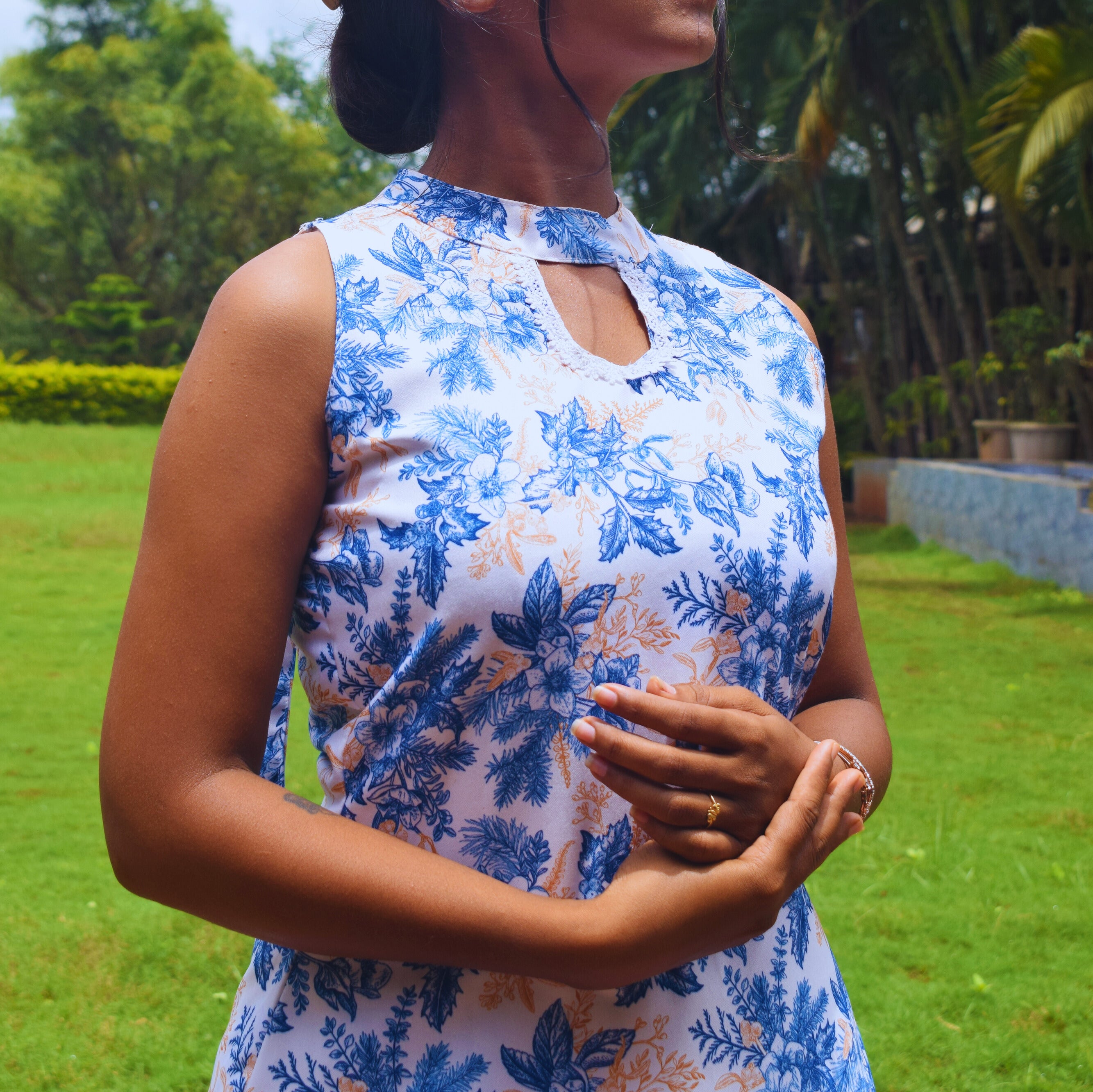 Blue Orchid Coord set