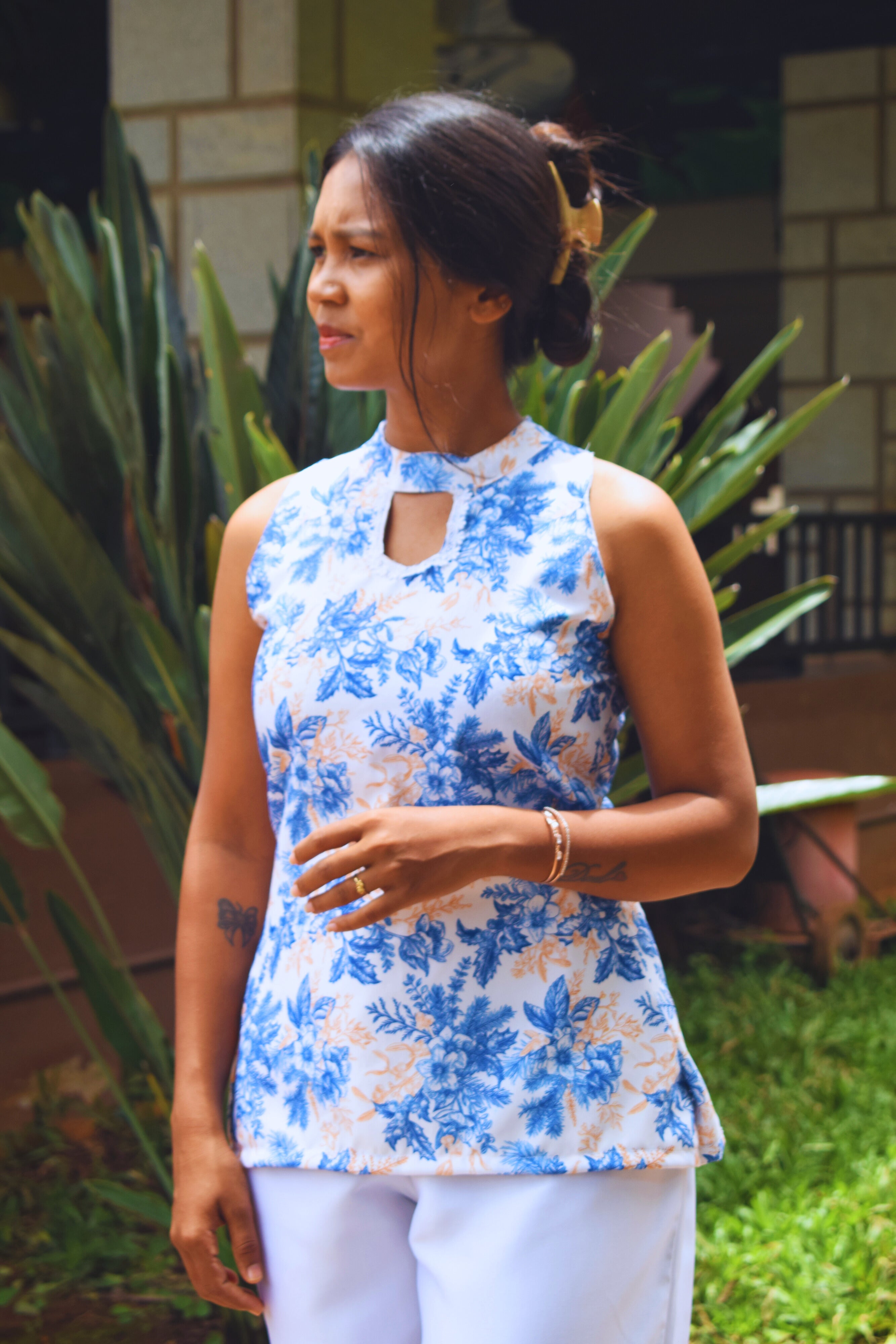 orchid Halterneck top