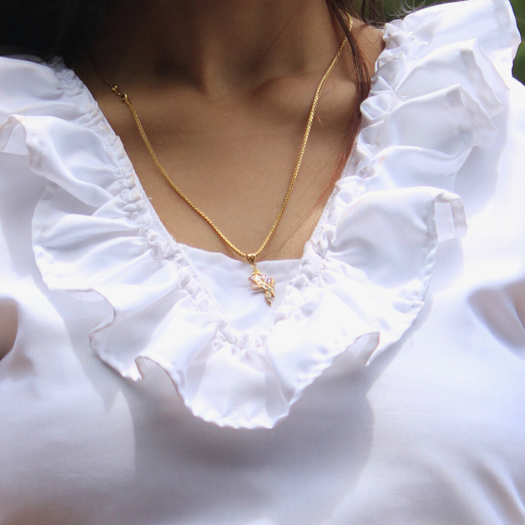 White Ruffle co-ordset